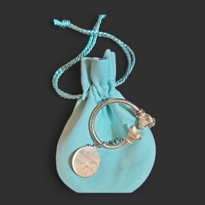 RARE TIFFANY BULL & BEAR WALLSTREET KEYRING STERLING‎ 925/Your Girls Charm
